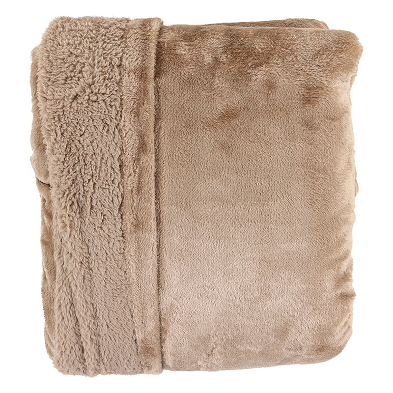 毛布としても使える 掛けふとんカバー シングル(150×210cm)モカ