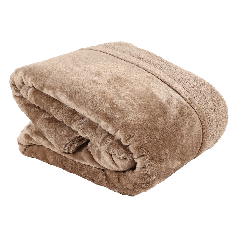 毛布としても使える 掛けふとんカバー シングル(150×210cm)モカ