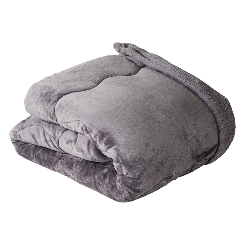 あったか掛け布団 GY シングル 150×210cm グレー