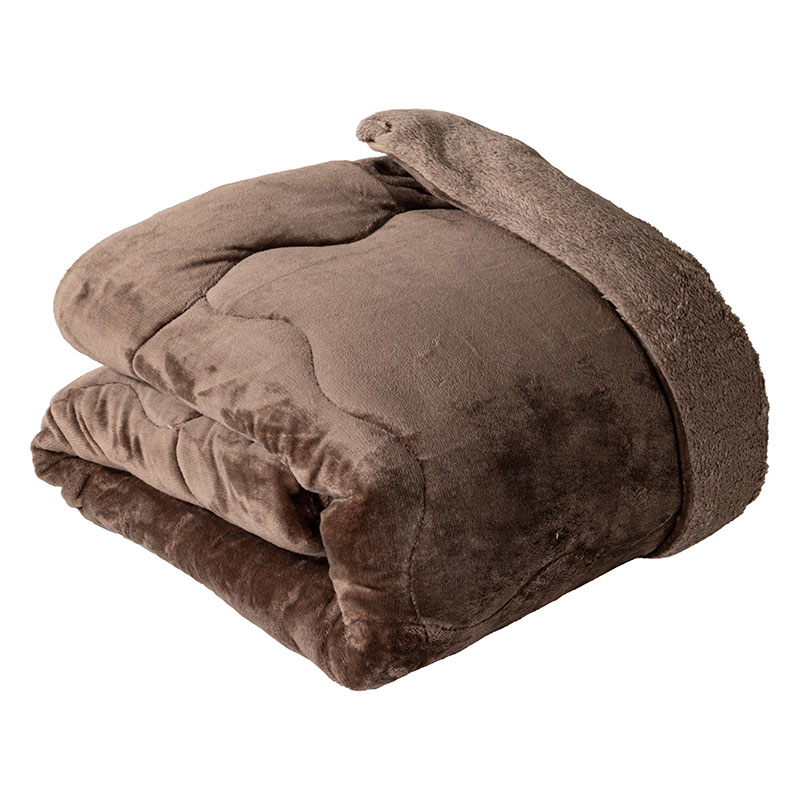 あったか掛け布団 BR シングル 150×210cm ブラウン