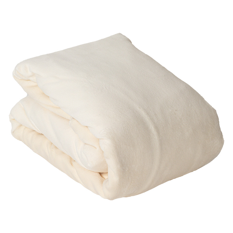 あったからくらく BOXシーツ マットレス・敷きふとん両用 シングル～セミダブル(100～120×200cm)アイボリー