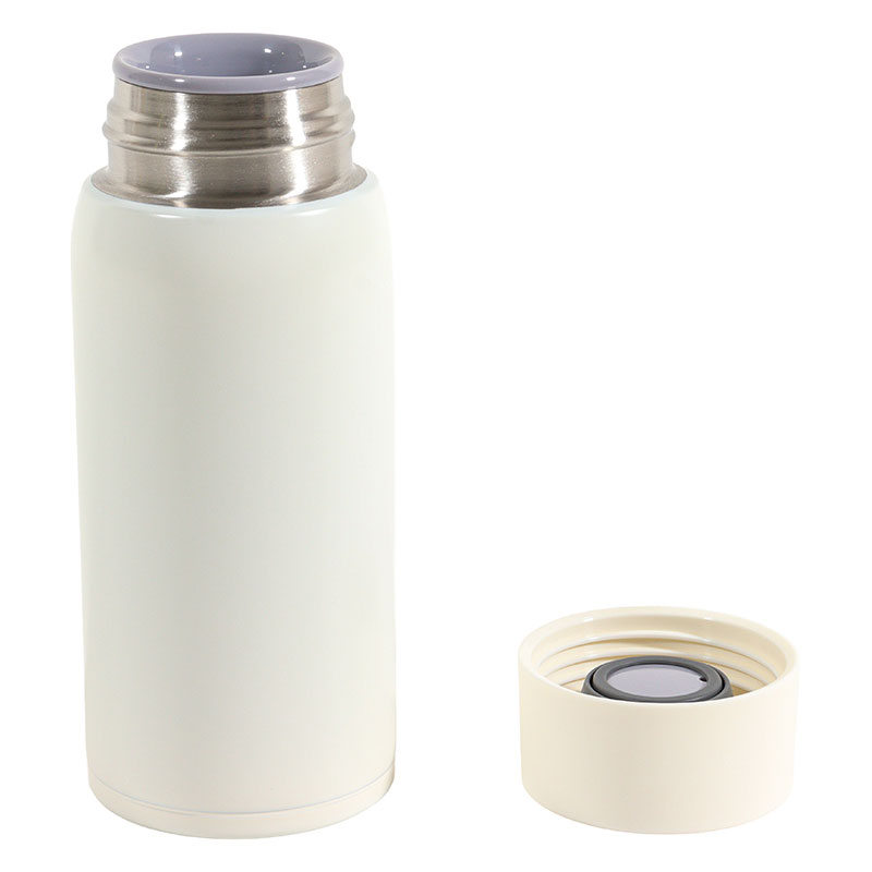 軽量ステンレスマグボトル スクリュータイプ 350ml 保温・保冷 ホワイト