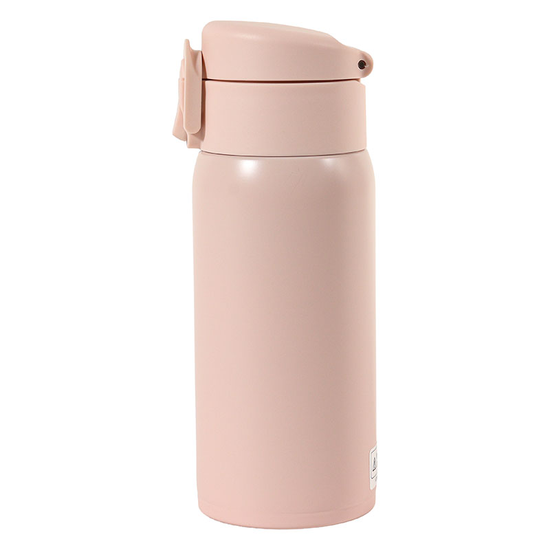 軽量ステンレスマグボトル ワンタッチタイプ 350ml 保温・保冷 ピンク