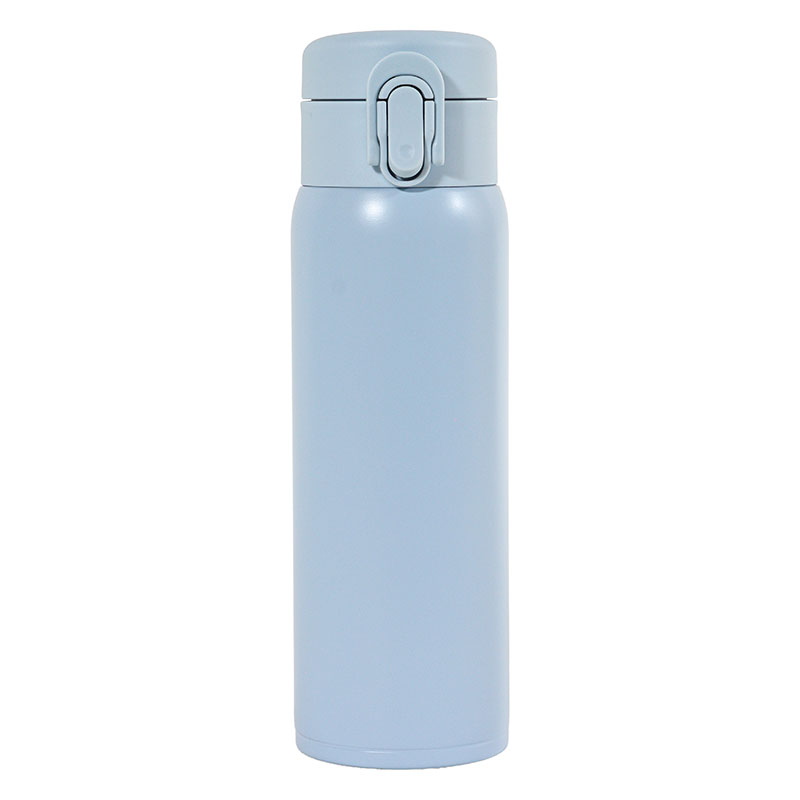 軽量ステンレスマグボトル ワンタッチタイプ 480ml 保温・保冷 ブルー