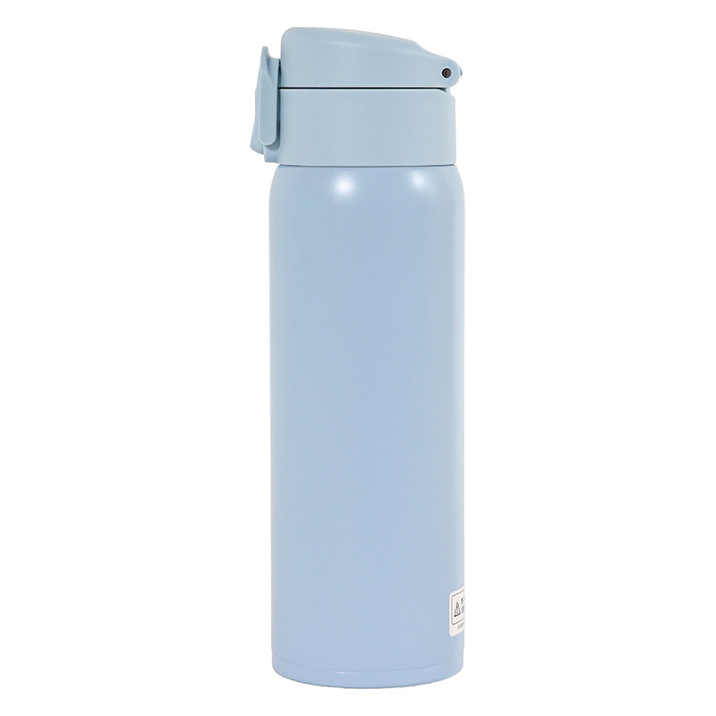 軽量ステンレスマグボトル ワンタッチタイプ 480ml 保温・保冷 ブルー