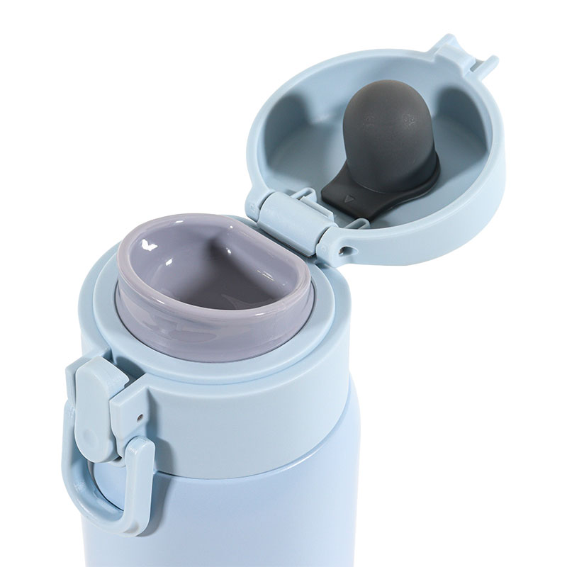 軽量ステンレスマグボトル ワンタッチタイプ 480ml 保温・保冷 ブルー
