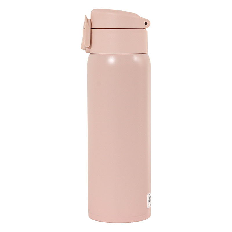 軽量ステンレスマグボトル ワンタッチタイプ 480ml 保温・保冷 ピンク