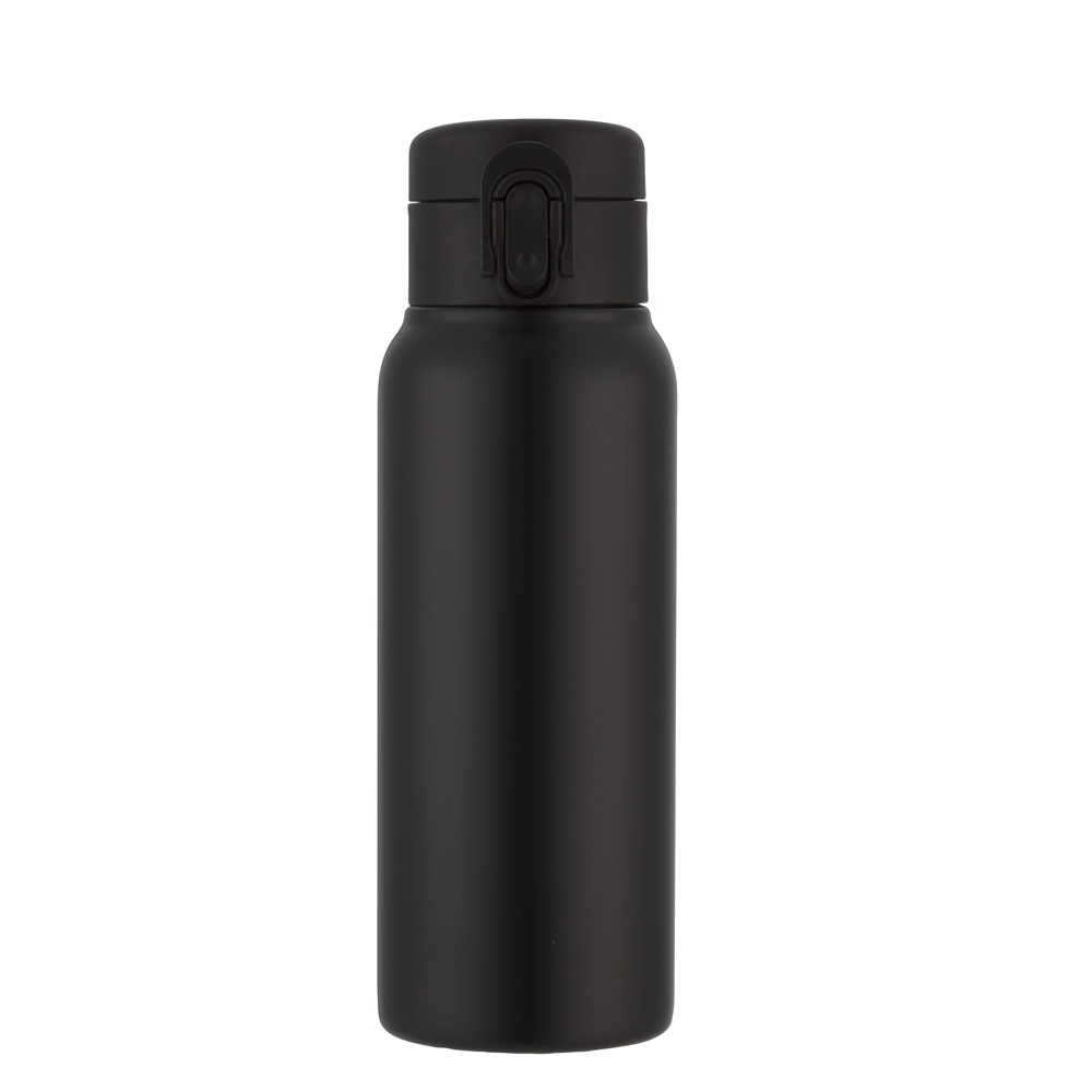 軽量ステンレスマグボトル ワンタッチタイプ 600ml 保温・保冷 ブラック