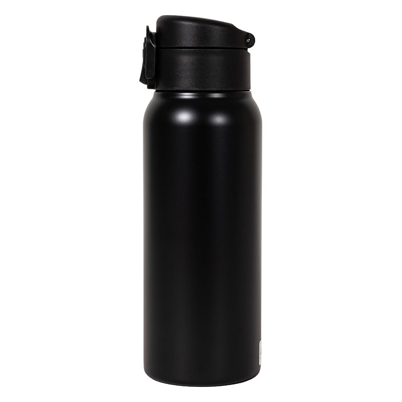 軽量ステンレスマグボトル ワンタッチタイプ 600ml 保温・保冷 ブラック