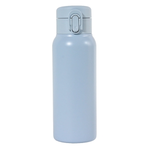 軽量ステンレスマグボトル ワンタッチタイプ 600ml 保温・保冷 ブルー