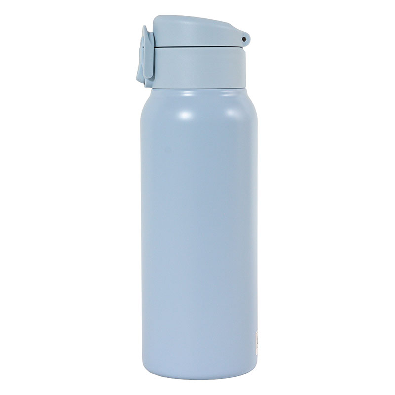 軽量ステンレスマグボトル ワンタッチタイプ 600ml 保温・保冷 ブルー