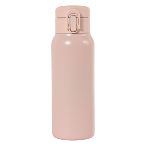 軽量ステンレスマグボトル ワンタッチタイプ 600ml 保温・保冷 ピンク