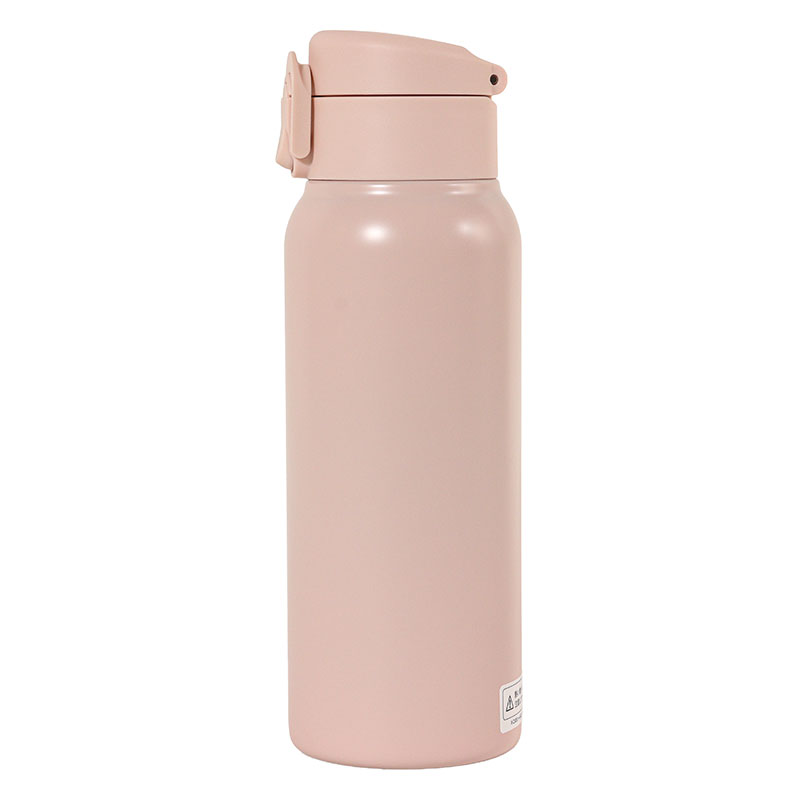軽量ステンレスマグボトル ワンタッチタイプ 600ml 保温・保冷 ピンク