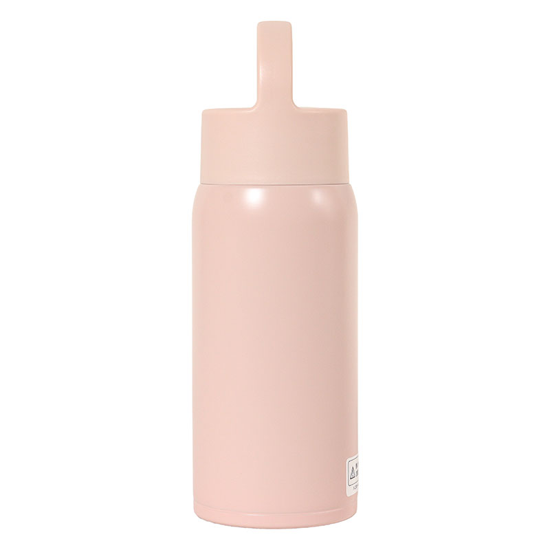 持ち手付 軽量ステンレスマグボトル スクリュータイプ 350ml 保温・保冷 ピンク