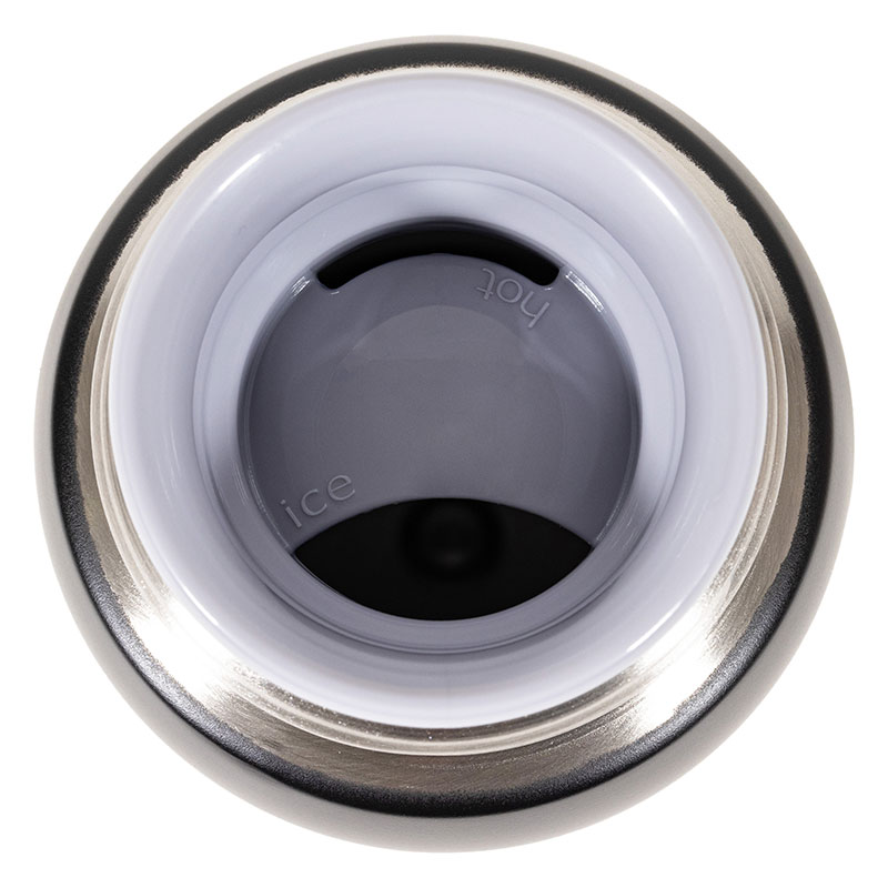 持ち手付 軽量ステンレスマグボトル スクリュータイプ 600ml 保温・保冷 ブラック