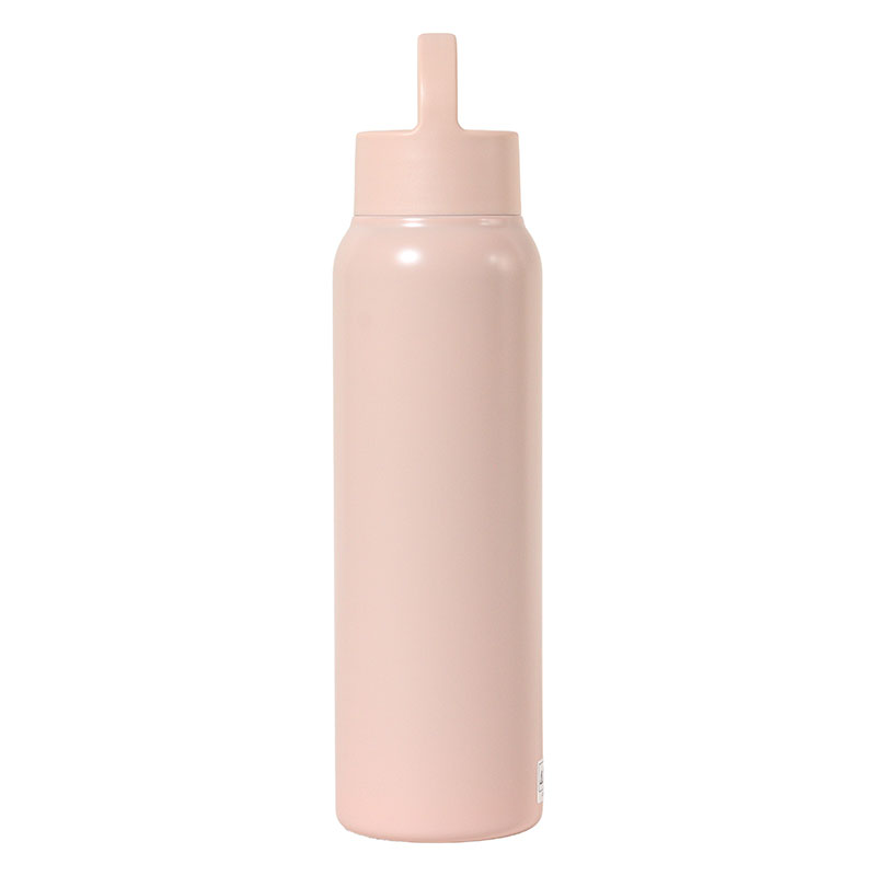 持ち手付 軽量ステンレスマグボトル スクリュータイプ 750ml 保温・保冷 ピンク