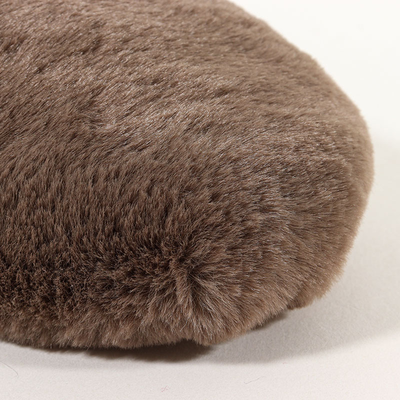 【お取り寄せ商品】ラビットボアスリッパ 24～26cm ブラウン