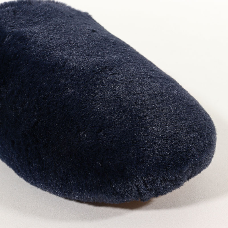 【お取り寄せ商品】ラビットボアスリッパ 24～26cm ネイビー