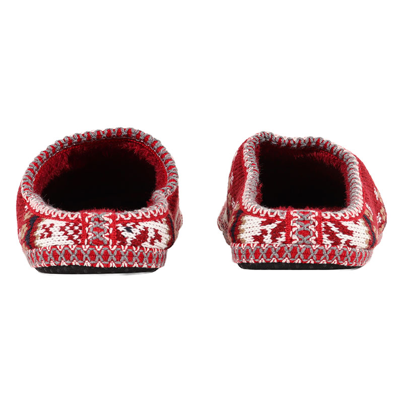 【お取り寄せ商品】ルームスリッパ 結晶柄 M（23～25cm）レッド