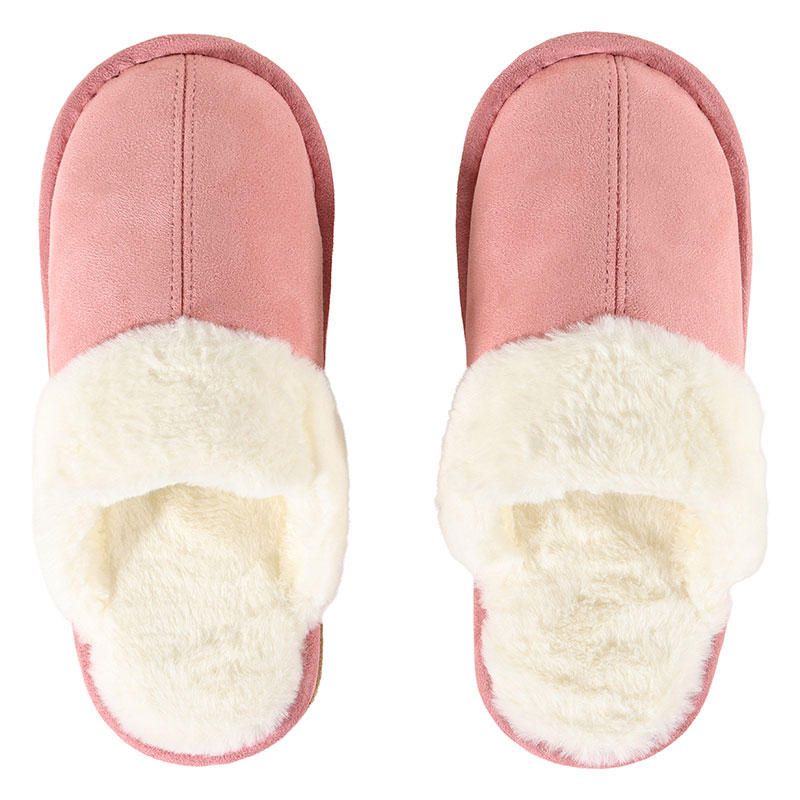 【お取り寄せ商品】ボア縁スリッパ M（23～25cm）ピンク