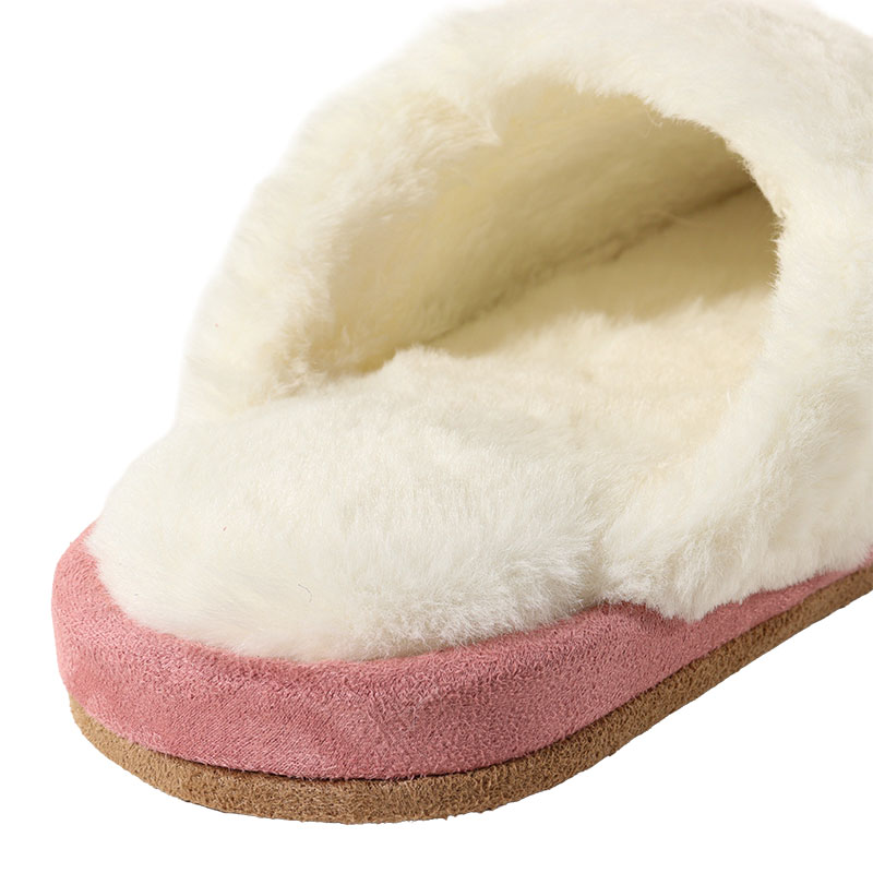 【お取り寄せ商品】ボア縁スリッパ M（23～25cm）ピンク