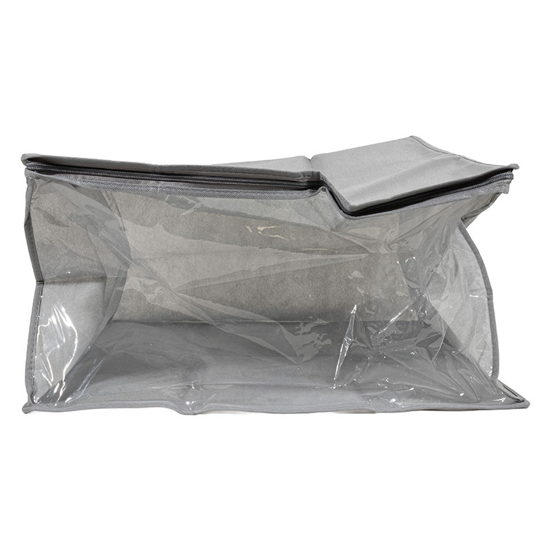 毛布・タオルケット袋 50×50×高さ30cm ライトグレー