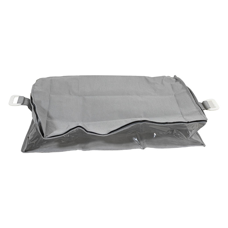 ハンドル付きふとん袋 小(70×50×高さ16.5cm)ライトグレー