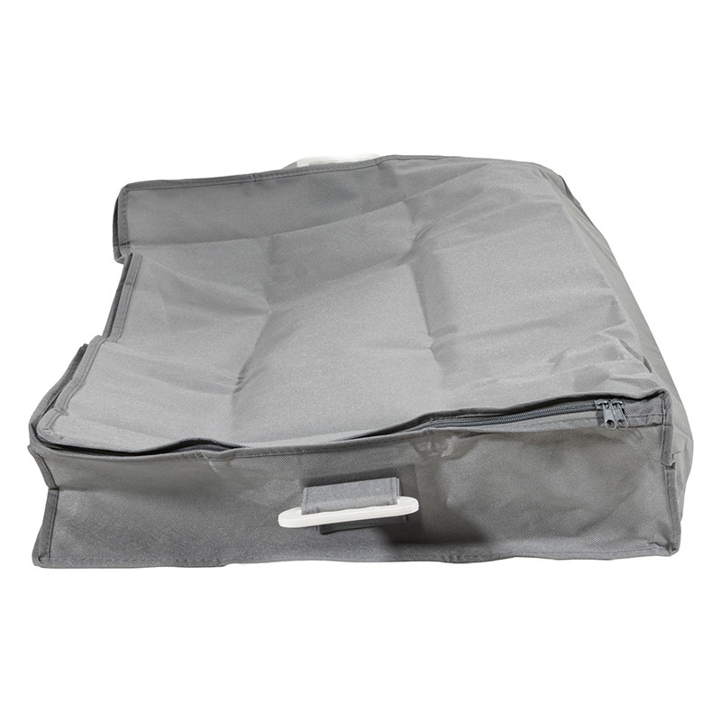 ハンドル付きふとん袋 小(70×50×高さ16.5cm)ライトグレー