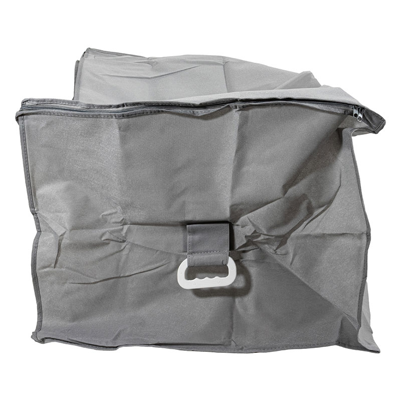 ハンドル付きふとん袋 大(100×60×高さ50cm)ライトグレー