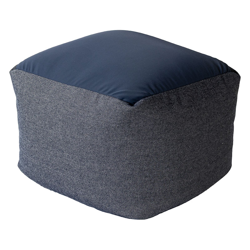 コンパクトビーズソファー 40×40×27cm ネイビー