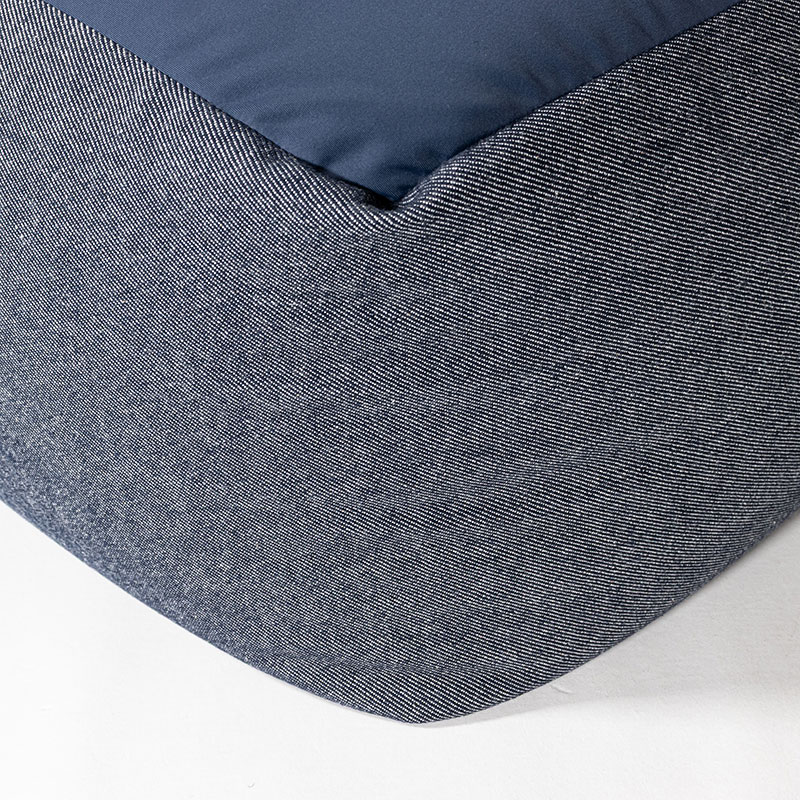 コンパクトビーズソファー 40×40×27cm ネイビー