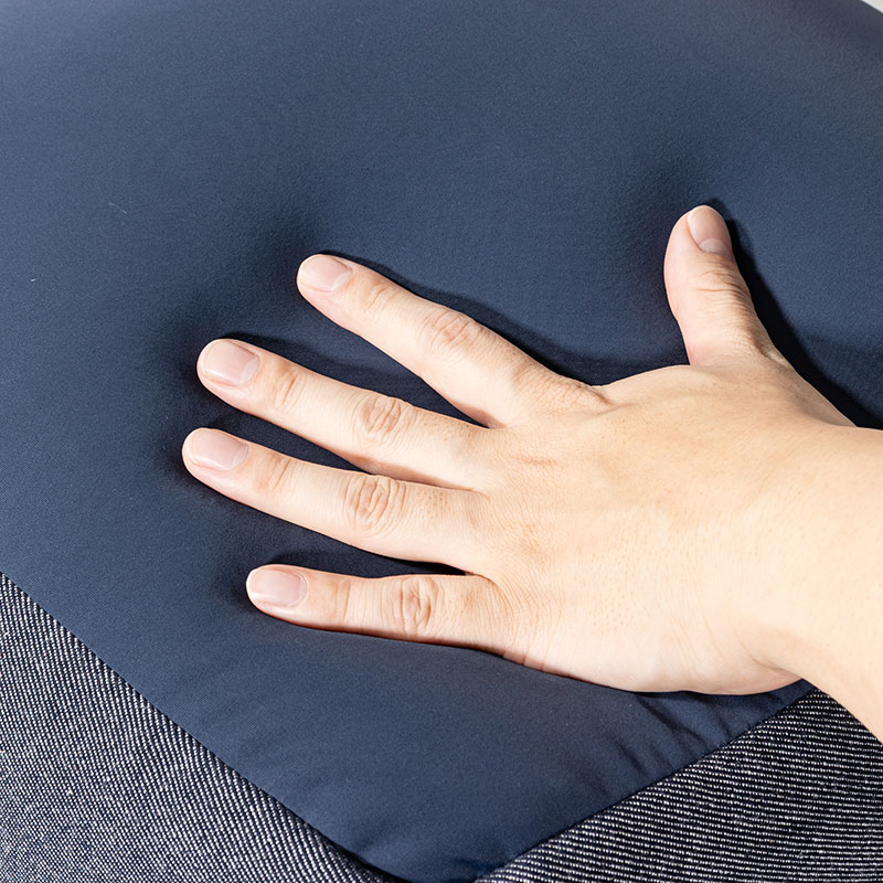 コンパクトビーズソファー 40×40×27cm ネイビー