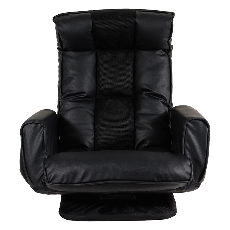 肘付き回転座椅子 ブラック MNLK-ビーカム(BK)