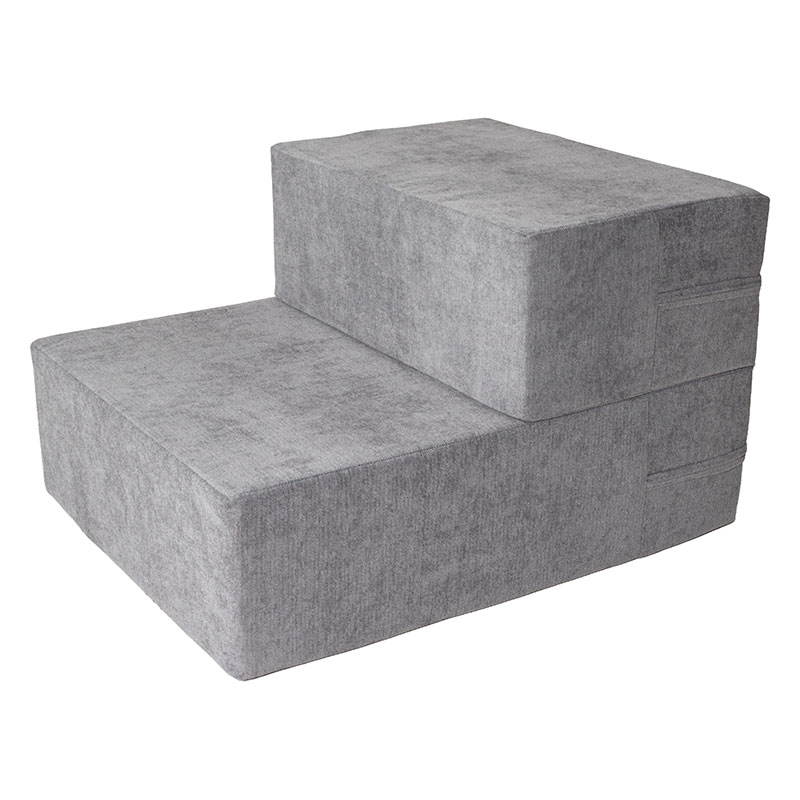 1段でマットとしても使える ペットステップ 2段 グレー