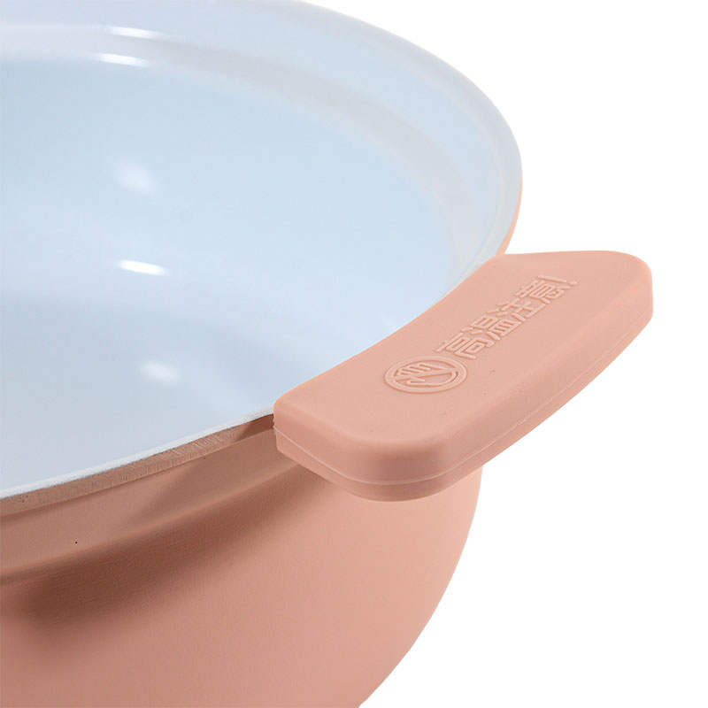 お手入れカンタン 軽量セラミック卓上鍋 24cm(3～4人用)ガス火・IH対応 ピンク