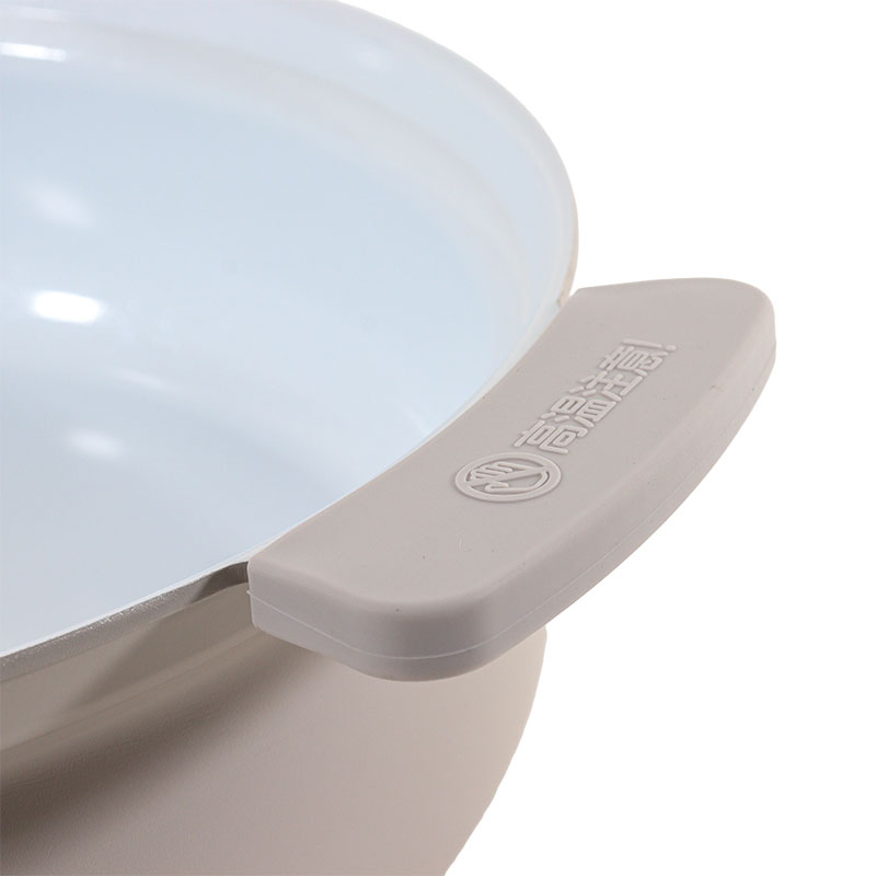 お手入れカンタン 軽量セラミック卓上鍋 27cm(5～6人用)ガス火・IH対応 グレー