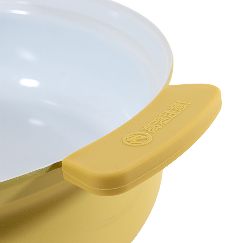 お手入れカンタン 軽量セラミック卓上鍋 27cm(5～6人用)ガス火・IH対応 イエロー