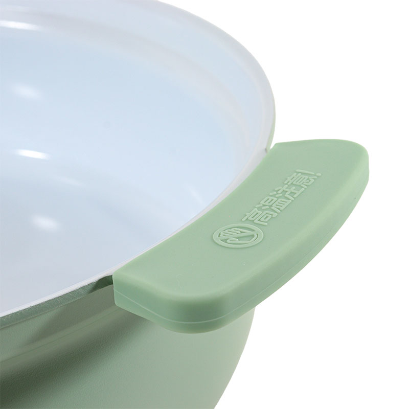 【お取り寄せ商品】お手入れカンタン 軽量セラミック卓上鍋 27cm(5～6人用)ガス火・IH対応 グリーン