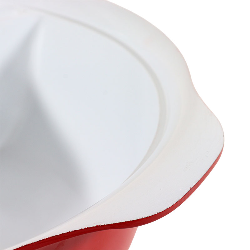 2つの味が楽しめる 卓上仕切り鍋 28cm(4～5人用)ガス火・IH対応