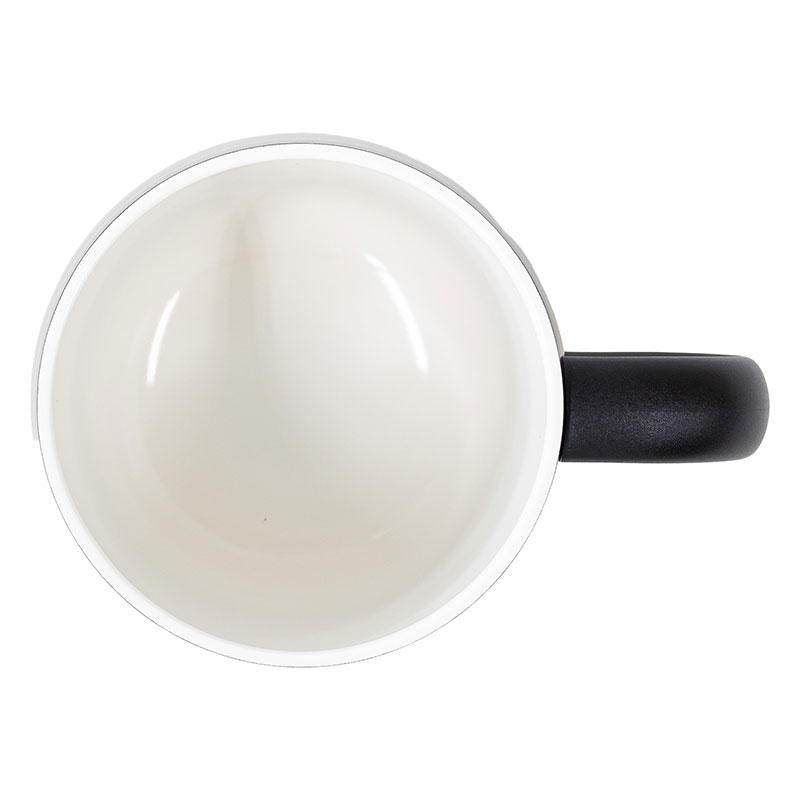 飲み物本来の風味が楽しめる セラミックコートマグカップ 280ml 保温・保冷 ブラック