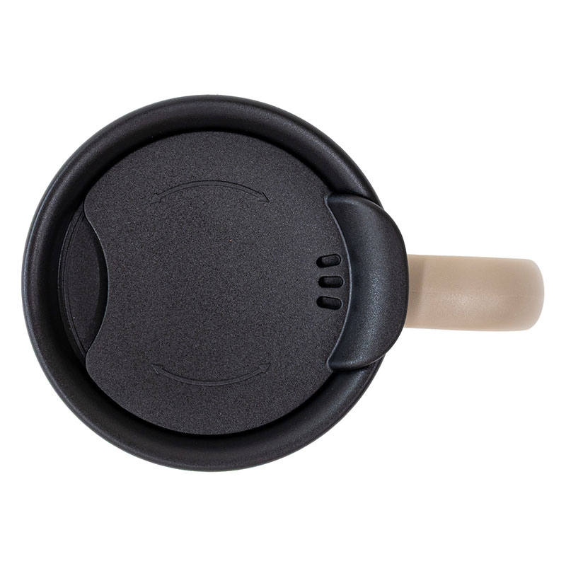 飲み物本来の風味が楽しめる セラミックコートマグカップ 280ml 保温・保冷 モカ