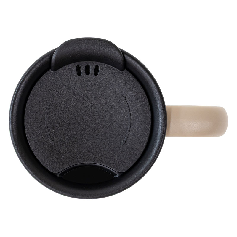 飲み物本来の風味が楽しめる セラミックコートマグカップ 280ml 保温・保冷 モカ