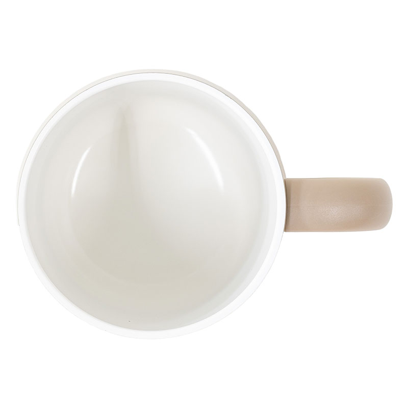 飲み物本来の風味が楽しめる セラミックコートマグカップ 280ml 保温・保冷 モカ