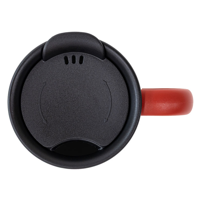 飲み物本来の風味が楽しめる セラミックコートマグカップ 280ml 保温・保冷 レッド