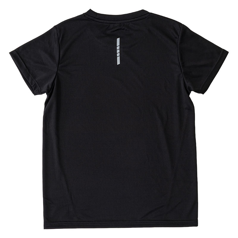 レディース DRY メッシュTシャツ 丸首 ブラック