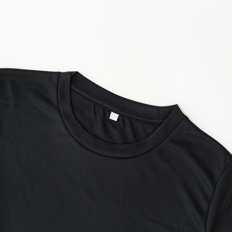 レディース DRY メッシュTシャツ 丸首 ブラック
