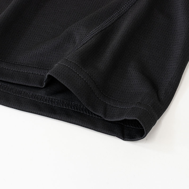 レディース DRY メッシュTシャツ 丸首 ブラック
