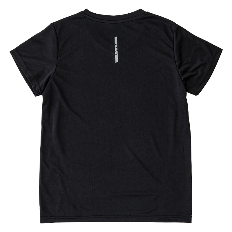 レディース DRYメッシュTシャツ V首 ブラック