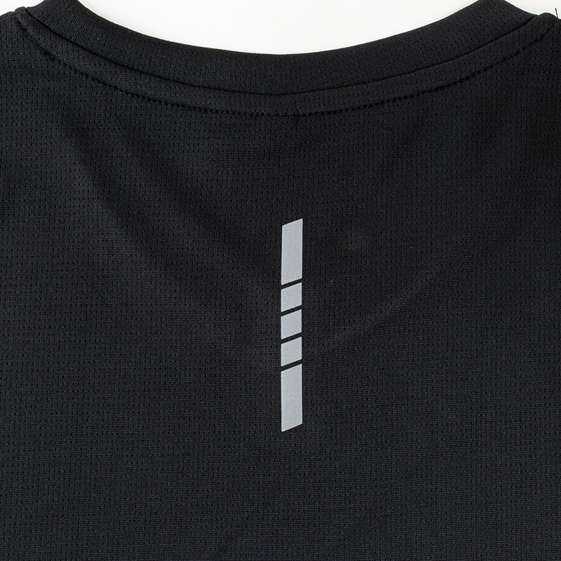レディース DRYメッシュTシャツ V首 ブラック