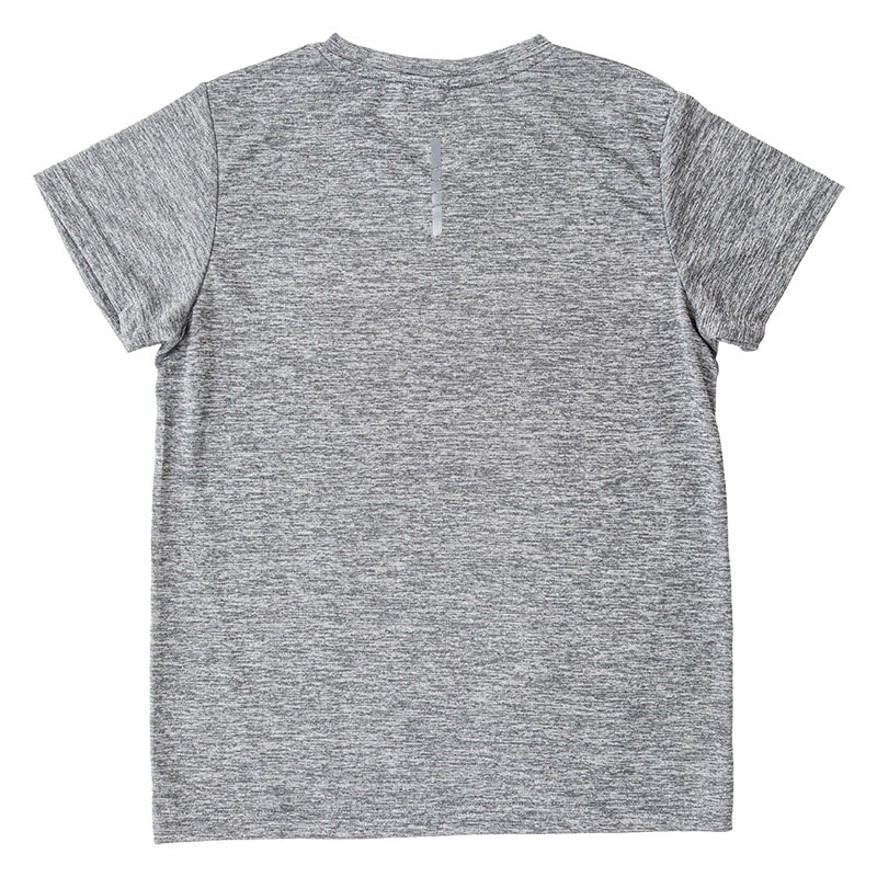 レディース DRYメッシュTシャツ V首 杢グレー